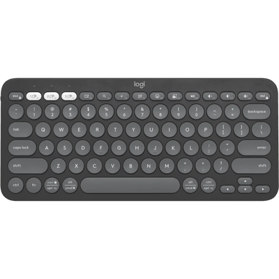 Logitech k380S Pebble keys 2 Wireless Keyboard - Graphite