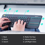 Logitech K400 Plus Touch Wireless Keyboard