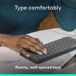 Logitech Keys-to-Go 2 Bluetooth Wireless Tablet Keyboard with Built-in Cover - Graphite