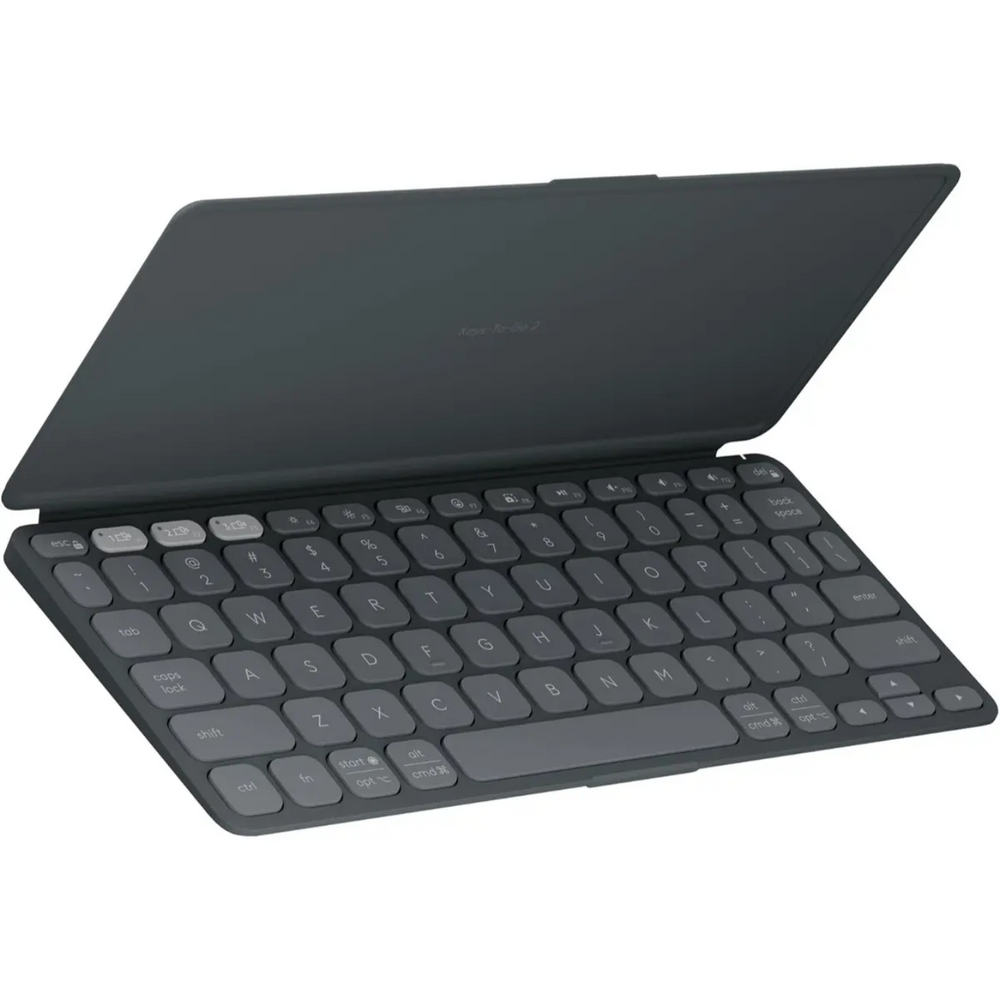 Logitech Keys-to-Go 2 Bluetooth Wireless Tablet Keyboard with Built-in Cover - Graphite
