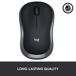 Logitech M185 Wireless Mouse - Grey
