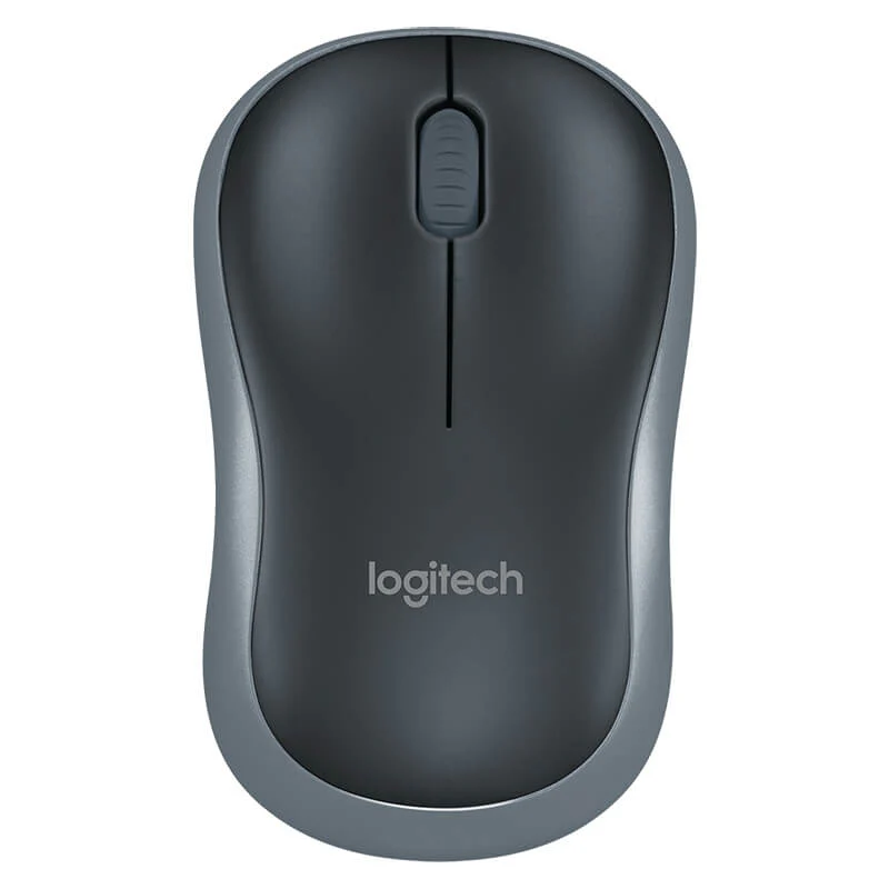 Logitech M185 Wireless Mouse - Grey - product view