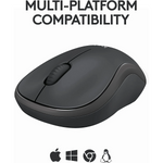 Logitech M240 Silent Bluetooth Wireless Mouse - Graphite