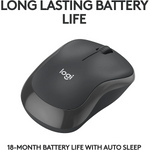 Logitech M240 Silent Bluetooth Wireless Mouse - Graphite