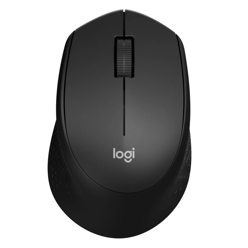 Logitech M330 Silent Plus Wireless Mouse - Black - product view