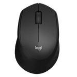 Logitech M330 Silent Plus Wireless Mouse - Black