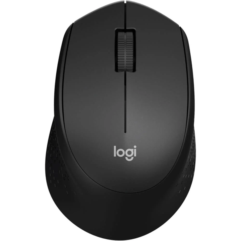 Logitech M331 Silent Plus Wireless Mouse - Black - product view