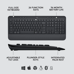 Logitech MK650 Signature Wireless Keyboard & Mouse Combo - Graphite
