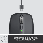 Logitech MX Anywhere 3S Wireless & Bluetooth Mouse - Graphite