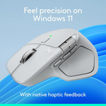 Logitech MX MASTER 4 Wireless Mouse - Pale Grey