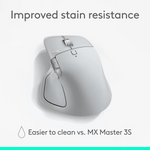 Logitech MX MASTER 4 Wireless Mouse - Pale Grey