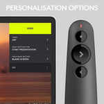 Logitech R500s Laser Presentation Pointer Remote - Graphite