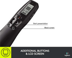 Logitech R800 Wireless Professional Laser Presenter Clicker Remote - Black