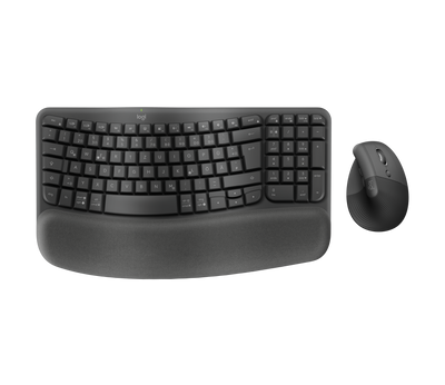 Logitech Wave Keys and Lift Wireless Combo - Graphite