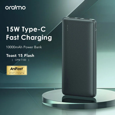 Oraimo 15W 10000mAh Fast Charging Power Bank - OPB-1100D