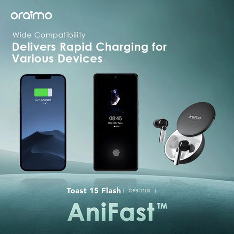 Oraimo 15W 10000mAh Fast Charging Power Bank - OPB-1100D