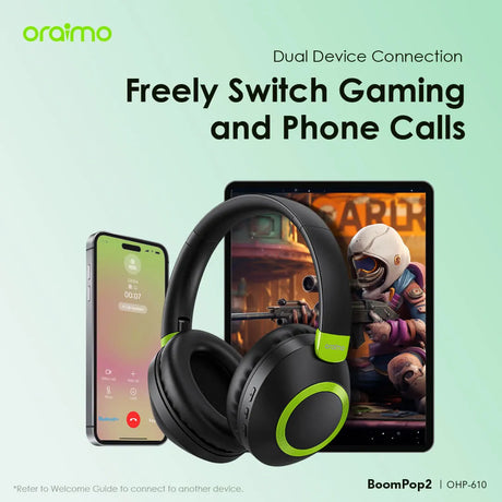 Oraimo BoomPop 2 ENC Over-Ear Wireless Headphones – OHP-610