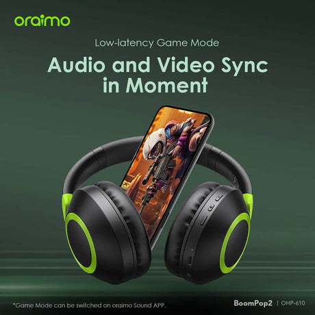 Oraimo BoomPop 2 ENC Over-Ear Wireless Headphones – OHP-610