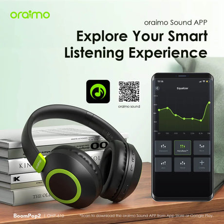 Oraimo BoomPop 2 ENC Over-Ear Wireless Headphones – OHP-610