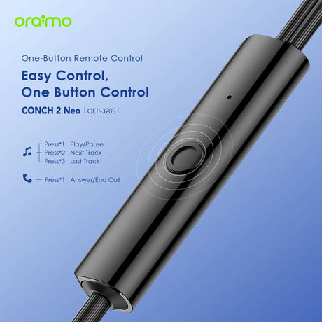 Oraimo Conch 2 Neo 3.5mm In-Ear Wired Earphone – OEP 320S