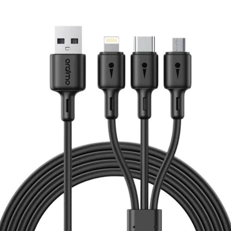 Oraimo Duraline 3 1.2M 3A Cable Black – OCD-X93