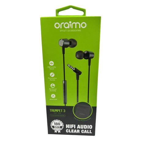 Oraimo Trumpet 3 HIFI Audio In Ear Earphone – OEP-E40