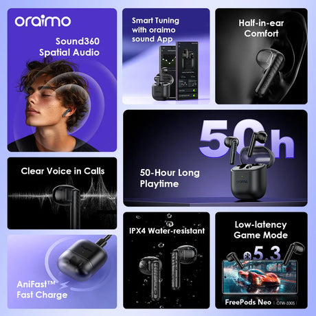 Oraimo FreePods Neo True Wireless Earbuds - OTW-330S