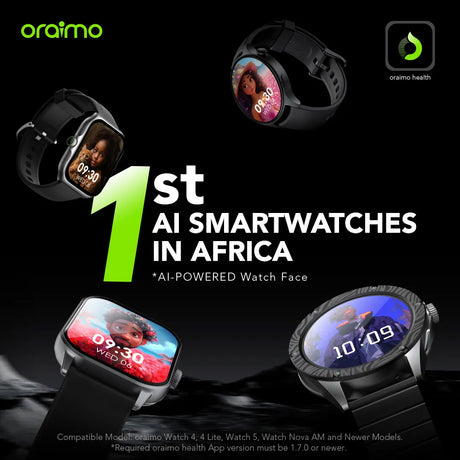Oraimo Nova AM Smart Watch with 2.01″ AMOLED Display - OSW-812