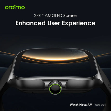 Oraimo Nova AM Smart Watch with 2.01″ AMOLED Display - OSW-812