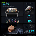 Oraimo Smart Watch 5 with 2.01″ HD Display -OSW-805