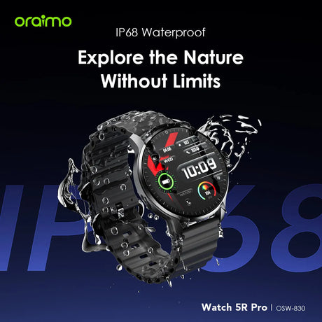 Oraimo Watch 5R Pro 1.43″ AMOLED 2.5D Smart Watch – OSW-830