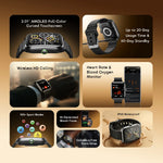 Oraimo Watch Nova 2 2.01″ AMOLED IP68 Curved Touchscreen SmartWatch – OSW-814