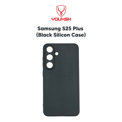 Youksh Samsung Galaxy S25 Plus Black Silicone Case