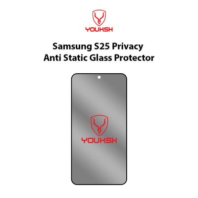 Youksh Samsung Galaxy S25 Privacy Anti-Static Screen Protector