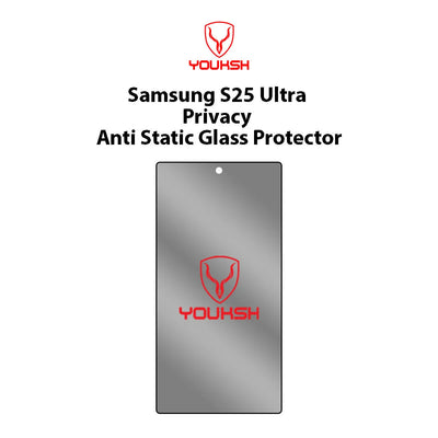 Youksh Samsung Galaxy S25 Ultra Privacy Anti-Static Screen Protector