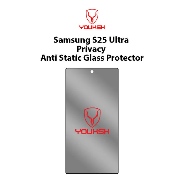 Youksh Samsung Galaxy S25 Ultra Privacy Anti-Static Screen Protector
