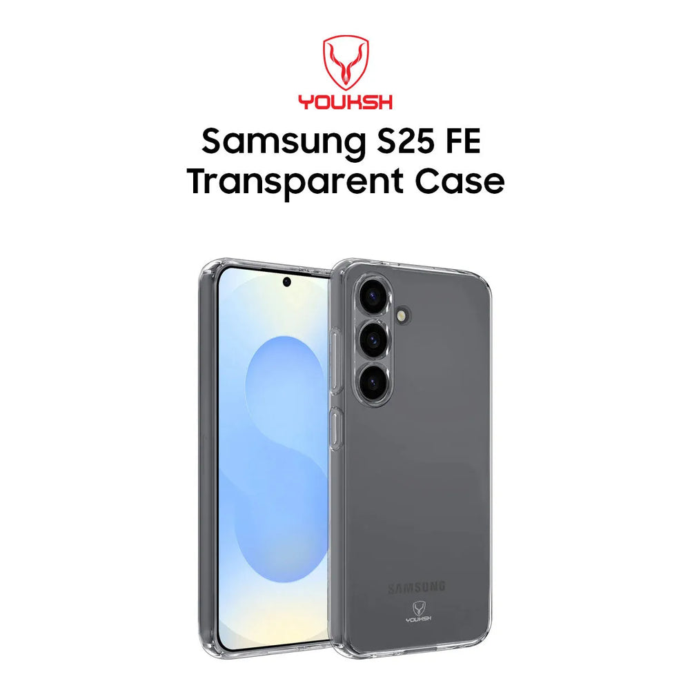 Youksh Samsung Galaxy S25 FE Transparent Case
