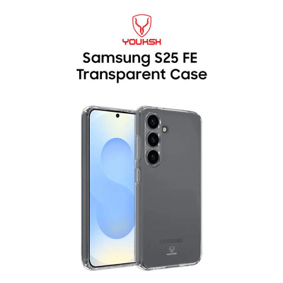 Youksh Samsung Galaxy S25 FE Transparent Case