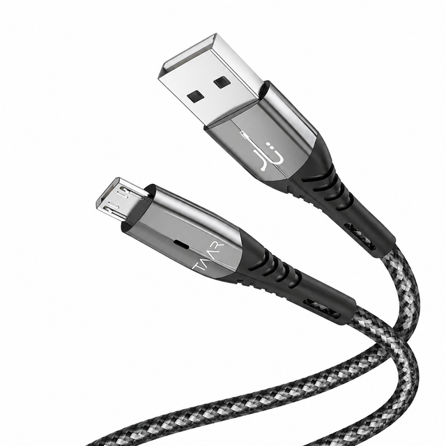 Taar Power Link USB A to Micro USB ( 3.3 ft, Nylon Braided)
