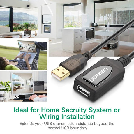 Ugreen 10323 15M with I C chip Usb 2.0 extension cable