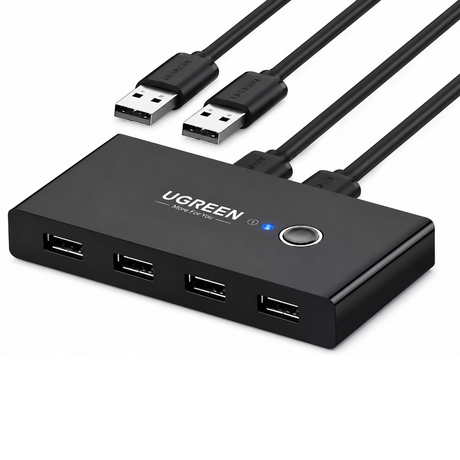 Ugreen 2 In 4 Output Usb 2.0 Sharing Switch Box – 30767