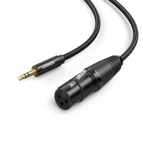 Ugreen 20244 3.5mm to XLR Male to XLR Female Microphone Cable – 2 Meter