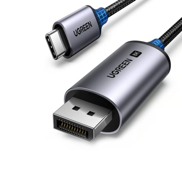 Ugreen 25158 Thunderbolt Usb C to DisplayPort 8k Cable DP 1.4 – 2 Meter