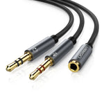 Ugreen 3.5mm F/M To 2 Male Audio Cable – 20899