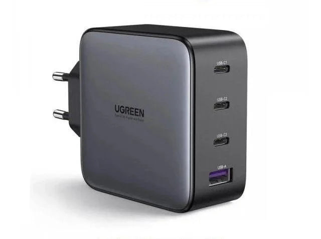 Ugreen 4-Port Gan Fast Charger 100W USB-C*3 + USB-A*1 – 35874