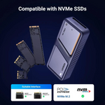 Ugreen 40Gbps M.2 NVMe SSD Enclosure with Cooling Fan – 15976