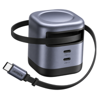 UGREEN 45W GaN Charger with Retractable USB-C Cable – 45865