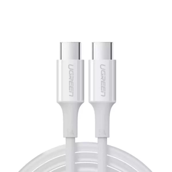 Ugreen 60551 USB 2.0 Type-C To Type-C Data Cable 1m 100W – White