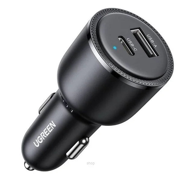 UGREEN 63W USB-C PD + USB-A Fast Car Charger – EC701/35023