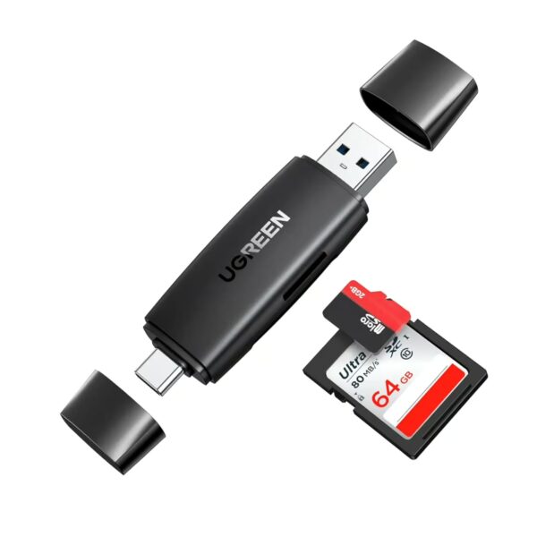 Ugreen 80191 2-in-1 Usb A & Usb C Card Reader